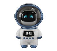 Annadue Altavoz Bluetooth con Astronauta Inteligente AI con Control de Voz, Luz Nocturna y Despertador, Bonito Diseño de Dibujos Animados, Alta Potencia de 6 W, Batería de 1800 MAh (White)