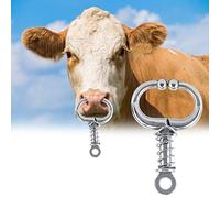 Annadue Anillo de Nariz de de Acero Inoxidable, Anillo de Nariz de Ganado para Ganado, Alicates de Accesorios de Cría de Animales, de de de Vaca para Rancho de Granja (Alicates de punta redondeada