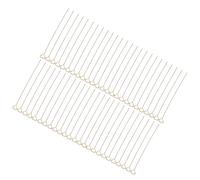 Annadue Annadue Portatarjetas Floral de Alambre de Metal Elegante Dorado Reutilizable Soporte para Notas Fotográficas para Compromiso de Boda, 50 Uds. (hierro 2) (hierro 2)