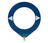 Annadue Antena Donut WB, Antena de Corta de Bucle de 10kHz-180MHz con Convertidor de Baja Impedancia, Portátil de Interfaz SMA para Receptor de Radio SDR ((Azul) SMA Hembra)