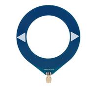 Annadue Antena Donut WB, Antena de Corta de Bucle de 10kHz-180MHz con Convertidor de Baja Impedancia, Portátil de Interfaz SMA para Receptor de Radio SDR ((Azul) SMA Macho)