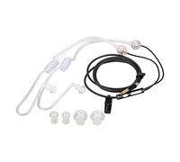 Annadue Auriculares de Tubo de Aire, Auriculares Ergonómicos con Reducción de Ruido para, Tableta Portátil, Binaurales Portátiles de Silicona, 4 Tapones para los Oídos de Repuesto