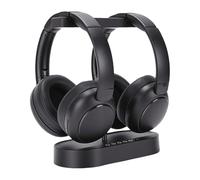 Annadue Auriculares Inalámbricos Duales para Ver Televisión con Base de Carga del Transmisor, Bluetooth 5,4 y 2,4 GHz Auriculares Inalámbricos sobre la Oreja para TV Estéreo HiFi