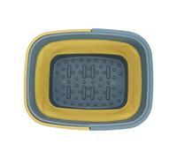 Annadue Bañera Plegable para Pies, Lavabo de Silicona Portátil para Spa para Pies, Cubo de Baño para Masaje de, Bañera para Doméstica para Viajes en Casa (GREEN)