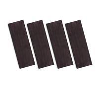 Annadue Bloque de Madera de ébano, Placa de de Madera para Instrumentos, Herramientas de Bricolaje, 12x4x2,5 Cm, 4 Uds.