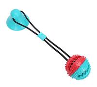 Annadue Bola Interactiva con Ventosa para Masticar Perros, Juguete para Limpiar los Dientes Molares de Mascotas, Bola Dispensadora de Alimentos para Aliviar el Aburrimiento, Masticar con Ventosa
