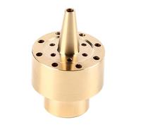 Annadue Boquilla de Fuente de Latón Dorado, Columna de 1/2 ", Rociador de Agua para Estanque de Jardín, Cabezal de Rociador, Boquilla de Fuegos Artificiales para Bomba Sumergible de Piscina (1/4