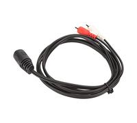 Annadue Cable Adaptador de Sonido de 5 Pines DIN Hembra a 2 Macho, Cable de de 4.9 Pies de Agarre Fuerte para Reproductor de CD, VCR, DVD, Blindado OFC con Alivio de Tensión Moldeado