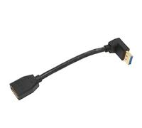 Annadue Cable de Extensión DisplayPort de 90 Grados Macho a Hembra | Ángulo recto de 90 grados, 8K 60Hz 4K 144Hz, conectores chapados en oro, adaptador de pantalla, para computadoras