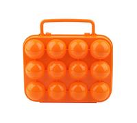 Annadue Caja de Almacenamiento de Bandeja de Huevos de Plástico de Doble Cara para 12 Huevos, Contenedor para con Asa, Organizador de para Refrigerador, Mostrador de Cocina, Contenedor Apilable para