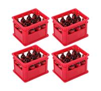 Annadue Caja de Almacenamiento de Refrescos en Miniatura con 4 Cajas, 48 Modelos de Botellas (Juego de 4)