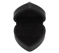 Annadue Caja de Anillo LED en Forma de Corazón para Propuesta, Exquisita Caja de Anillo de Compromiso Impermeable con Luz, de Exhibición de Joyería de Goma Romántica para Aniversario de Boda Día de