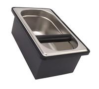 Annadue Caja de Golpe para café Molido, Contenedor de Acero Inoxidable Fácil de Limpiar, Gran Capacidad para Cafetería y Bar (L)