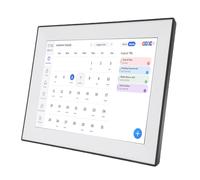 Annadue Calendario Digital Inteligente de 10,1 Pulgadas, Pantalla Electrónica con Marco Fotos con Sincronización WiFi, Planificador de Comidas, Grabación Voz, Programación Familiar (EU)