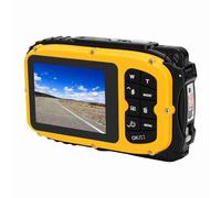 Annadue Cámara Digital 48MP 1080P, Zoom 16X, Impermeable 5 Metros para | Equipado con una Pantalla LCD de 2.4 Pulgadas y Diseño de Pantalla para Selfies, Ideal para Snorkel, Campamento y buceo.
