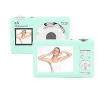 Annadue Cámara Digital 4K, Cámara de Vlogging de Doble Pantalla HD de 48MP con 16x Enfoque Automático de Zoom Digital, Punto de Pantalla Compacto de 2.8 Pulgadas y Cám de Disparo para (Green)