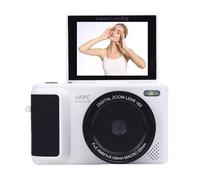 Annadue Cámara Digital 4K Cámara sin Espejo de 64MP con 16x Zoom de 2.8 "Estrabilización de Autofocus de la Pantalla y IA para la Fotografía Vlogging (White)