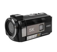 Annadue Cámara Digital HD 5K, Zoom 18X, Visión Nocturna por Infrarrojos, Sincronización WiFi, Cámara Multifuncional con Reducción de Ruido y Parasol Externo para Microfilm, Vlogging,