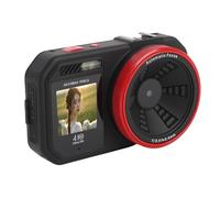 Annadue Cámara Digital Retro, Pantalla HD de 2.8 Pulgadas 64MP Punto y Cámara de Disparo con un Enfoque Automático de Zoom Digital de 18x, CAM de Selfie Vintage (Black)