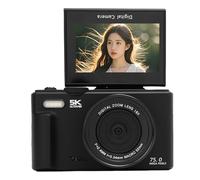 Annadue Cámara Digital WiFi de 5k 75MP Cámara WiFi Consejada Connected Camera con Pantalla de 3,0 Pulgadas 180 ° Flip 18x Zoom Digital Incorporado Flash para Fotografía Vlogging (32GB)