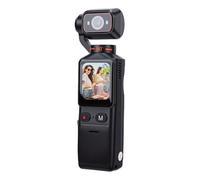 Annadue Cámara Vlogging 4K, Cámara Corporal Portátil WiFi de 48MP con Lente Giratoria de 180°, Pantalla Táctil de 1,69 Pulgadas, Zoom Digital 4X, Rosca de 1/4 de Pulgada para Viajes,