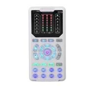 Annadue Cambiador de Voz con 16 Modos de Voz 8 Efectos de Sonido Tardo Ajustable Tarjeta de Sonido Portátil Mezclador de para Juegos PC Teléfono