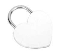 Annadue Candado Exquisito Colorido de Metal con Cerradura de Corazón con Llave de 45x59mm para Joyero, Diario, Equipaje Pequeño, Suministros para Manualidades del Hogar (WHITE)