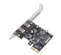Annadue Card PCIe PCIe de 2 Puertos PCI Express a Tipo C USB 3.2 Gen1 El Adaptador de Panel Frontal de la Tarjeta de Expansión para El Soporte de PC de Escritorio W INDOW XP/Vista/W