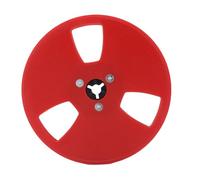 Annadue Carrete de Cinta Vacío de 1/4 5 Pulgadas, Cubo NAB de 3 Orificios Resistente Al Desgaste, Resistente Al óxido, con Mayor Flexión y Resistencia para Cintas de Carrete Universal (rojo)