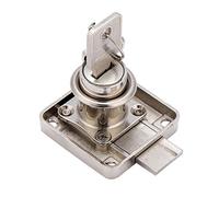 Annadue Cerradura Segura para Muebles para Vitrina de Cajón, Aleación de Zinc, Antirrobo, a Prueba de Niños, Cerradura Reutilizable Duradera para Cajones de Gabinete de Oficina Doméstico (138-22)