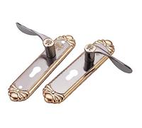 Annadue Cilindro de Cerradura de Puerta con Manija Europea, Cerradura de Manija Interior con Llaves, de de Puerta Duradera para Puertas Interiores, Compatible con Cilindros de Perfil