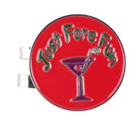 Annadue Clip Magnético de Metal para Sombrero con Marca de Bola para Golf, Visera, Marcador de Accesorios para Exteriores, Clip Magnético para Copa de Vino para ala de Sombrero (Pink)