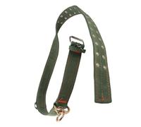 Annadue Collar de Vaca Ajustable, Collar de Pantorrilla de Lona de 4 Capas con Hebilla de Metal de 2 Filas para Perros de Ganado de Ovejas de Caballos (Tamaño Grande 3,8x7,8 cm)