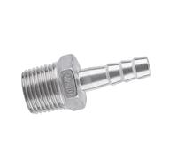 Annadue Conector de Manguera de Púas de Rosca Macho de Acero Inoxidable, Conector de de 1/2 "x 12 Mm, Resistente Al óxido para Tuberías de Agua, Aire, Plomería, Conexión Rápida Química (1/2''*10mm)