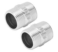 Annadue Conector de Tubería Roscado de Acero Inoxidable, Rosca Macho de 1 Pulgada a Conector de Boquilla Hexagonal de Rosca Macho de 1 Pulgada, Accesorios de Tubería a Prueba para Plomería, Gas,