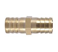 Annadue Conector de Tubo de Púas Recto de Latón, Conector de Unión de Tubo de 2 Vías para Línea de de Aire y Agua, 6/8/10/12/14/16/20 Mm (20mm(1 unidad))
