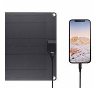 Annadue Conjunto de Cargadores de Panel Solar de 30W de 12 V, Kit de Mantenedor de Baterías de Goteo de Panel Solar USB IP67 con Controlador con Controlador para Automóviles, Botes, RVS