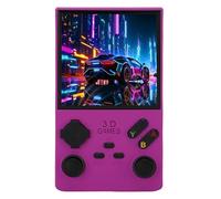 Annadue Consola de Juego de Mano Retro Portátil, 256GB DDR4L 8GB Joysticks 3D Jugador de Juegos Electrónicos Gamepad Soporte 45 Emuladores, Pantalla de 4 ", OTG, Altavoz de 8W (Purple)