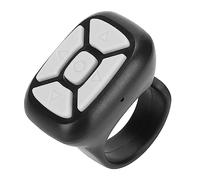 Annadue Control Remoto Bluetooth Page Turner, Anillo Remoto Inalámbrico para Teléfonos Inteligentes, Compatible con Tabletas Negro, Anillo para Cámara Selfie Obturador, Bluetooth