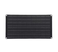 Annadue Controlador de Carga Solar con Panel de 25W para Acampar | Regulador solar, carga rápida de 25 W, camping al aire libre, kit portátil ligero y adaptable de 100 A