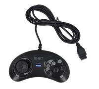 Annadue Controlador de Juegos de 16 Bits, Pequeño Gamepad Ergonómico para Genesis, Función TurboBoost, Compacto y Liviano, con Cable de Conexión Largo, Consola de Juegos para