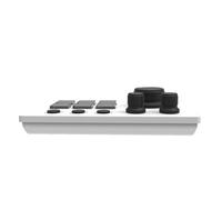 Annadue Controlador Visual Stream con 6 Teclas Personalizables, 3 Botones y 3 Perillas para Creadores de Contenido, Cubierta de Teclado de Acceso Directo para Juegos (White)