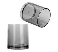 Annadue Copas de Vino Acrílicas, Vaso de Chupito Redondo Pequeño de 200ml, Vaso Alto para té de Whisky, Taza para Bar Familiar y Restaurante (GRAY)