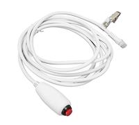 Annadue Cordón de Reemplazo para Llamada de Enfermera 9.8 Pies | Pulsador rojo, cabezal de cristal 6P4C, clip de cabecera, alerta médica, asistencia al paciente, sin batería