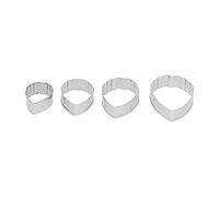 Annadue Cortador de Flores de Peonía, 4 Moldes para Hacer Galletas y Pasteles de Fondant, Cortador de Galletas DIY, Suministros para Hornear para Decoración de Pasteles, Cocina