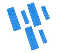 Annadue Cuchara Medidora Plegable 3 en 1 para Hornear, Herramienta de Cocina Plana de Silicona, Diseño que Ahorra Espacio para Cocinar, Apta para Lavavajillas, Compacta y Práctica (BLUE)