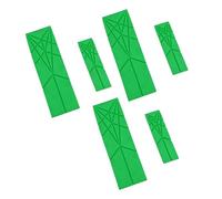 Annadue Cuchara Medidora Plegable 3 en 1 para Hornear, Herramienta de Cocina Plana de Silicona, Diseño que Ahorra Espacio para Cocinar, Apta para Lavavajillas, Compacta y Práctica (GREEN)