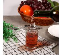 Annadue Cuchara para Beber de Copa de Vidrio para Barra de Cóctel de Acero Inoxidable 304, Juego de Cuchara de Absenta con de Ajenjo para Mezclar Bebidas Amargas, Cucharas para Bar (de