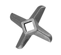 Annadue Cuchilla para Picadora de Carne en Forma de Cruz, Pieza Cortadora de Picadora de Carne de Cocina de Acero #8, Cuchillas para Profesional para Fabricante de Salchichas Manual (No 22)