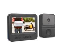 Annadue de Intercomunicador de Video, Cámara de Timbre de Video de 4.3 "con Intercomunicador de Doble Vía, Vista de Gran Angular de 170 °, Cámara de Día y Noche, Impermeable IP66